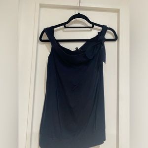 Banana republic merino wool soft blouse with tie detail on the shoulder